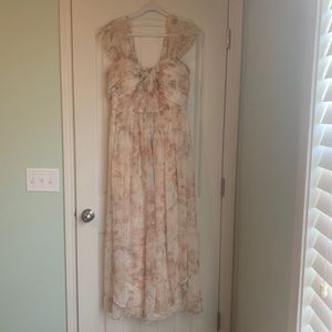 JENNY YOO Pink Floral Dress